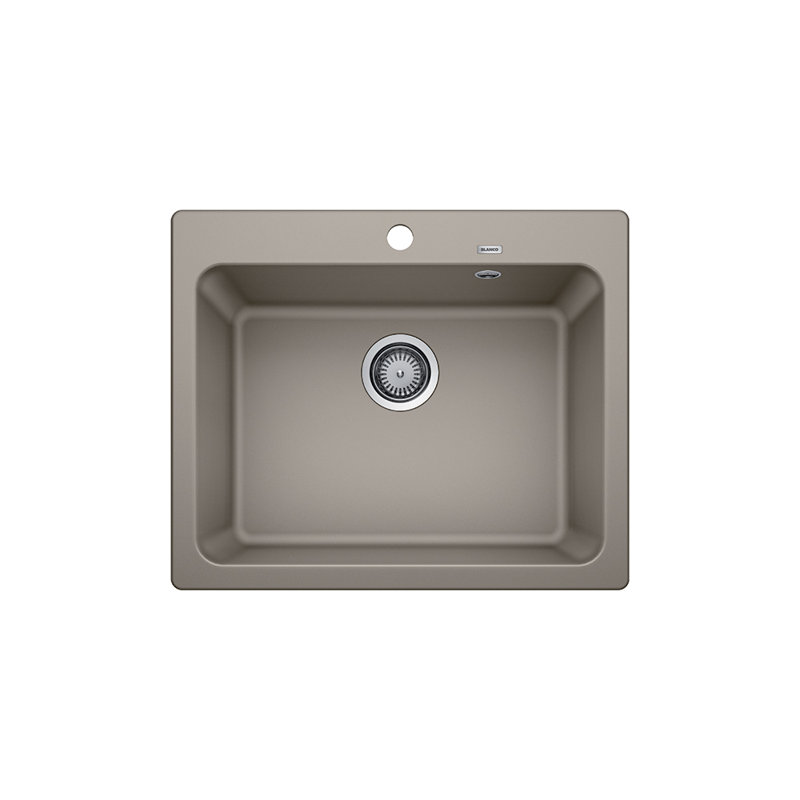 Naya Single Bowl Inset Kitchen Sink, Tartufo
