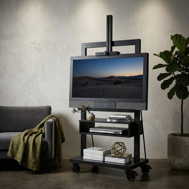 Cassilis Williston Forge Single Screen Floor Stand Mount, Black