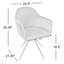 Chaise rembourrée en velours Skywalk-2036862240