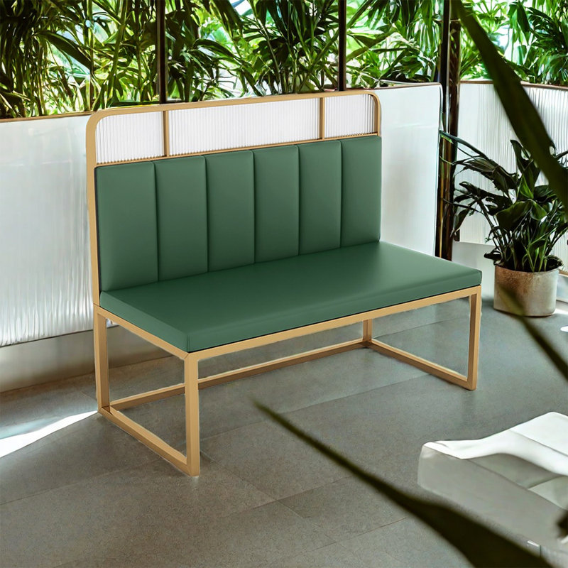 Banc de restaurant moderne et simple, Vert