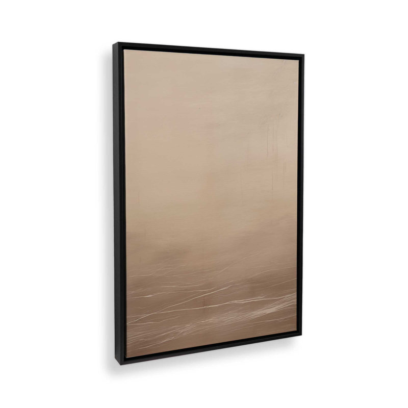 «Silken Sandrifts», reproduction sur toile, H 12,75 po x l 8,75 po x P 1,75 po, Cadre flottant noir satiné