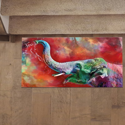 Exquisite Scenic Print with Soft Pile Finish Enhances Any Room with Its Unique Natural Landscape Theme on a Printed Rug