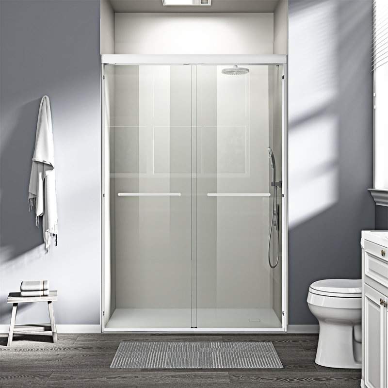 Semi-Frameless Double Sliding Shower Door