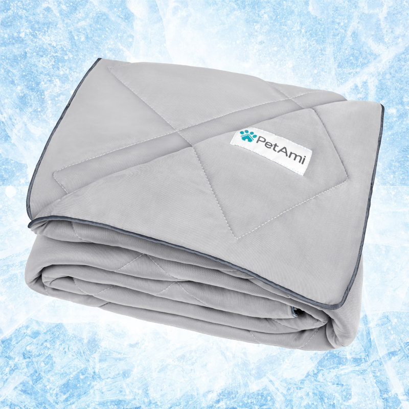 PET - B3022C Nylon rafraîchissant, 80 po x 60 po, Gris clair