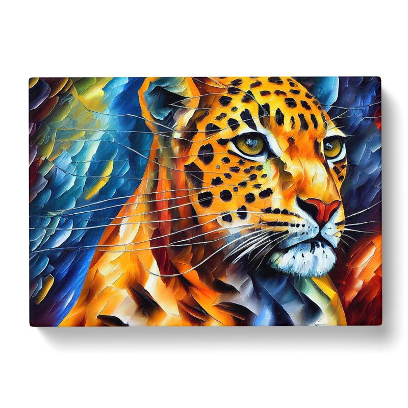 Leopard Painting Vol.3 Abstract - Wrapped Canvas, 35cm H x 50cm W x 3cm D
