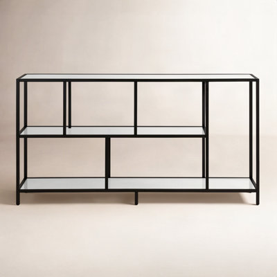 Anishia 52'' Glass Top Console Table