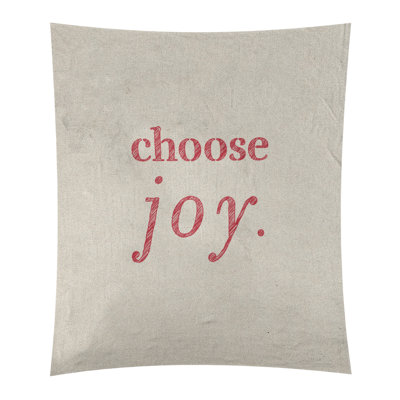 Tapisserie de polyester, choisir la joie citation