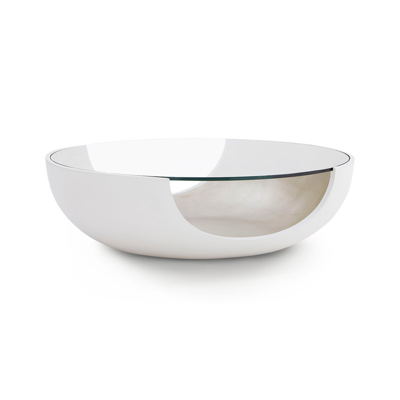 Soleil Coffee Table, Matte White