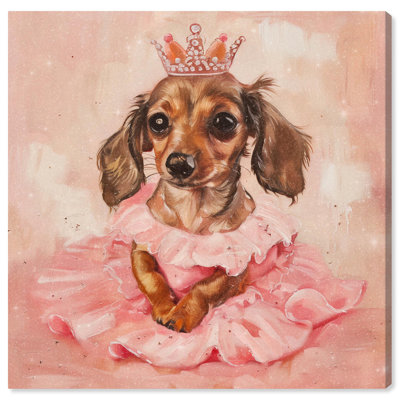 «Little Doxie Princess», reproduction d'art sur toile par Art Remedy