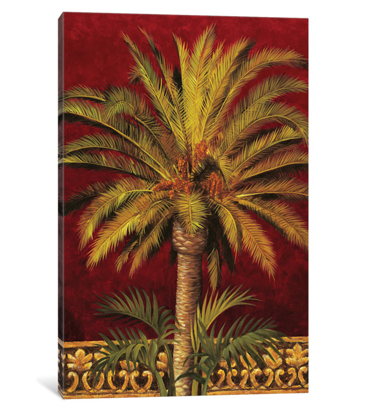 «Canary Palm» par Rodolfo Jimenez, reproduction sur toile tendue sur châssis, H 60 po x l 40po x P 1,5 po