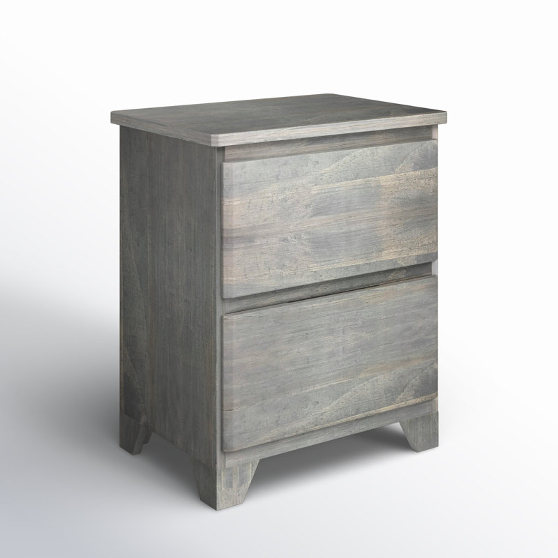 Table de chevet 2 tiroirs Kathryn, Driftwood