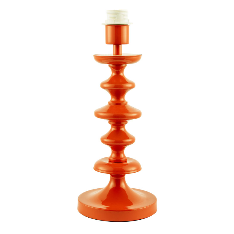 Metal Table Lamp, Orange