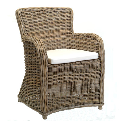 Chaise de patio avec coussins Guglielmo