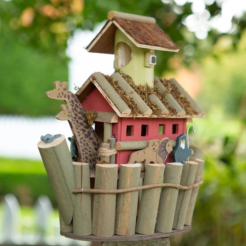 Noah's Ark Birdhouse | Whimsical Wooden Storybook Nest Box