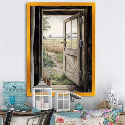 " ew From A Cottage Country Door " Color Photography Print