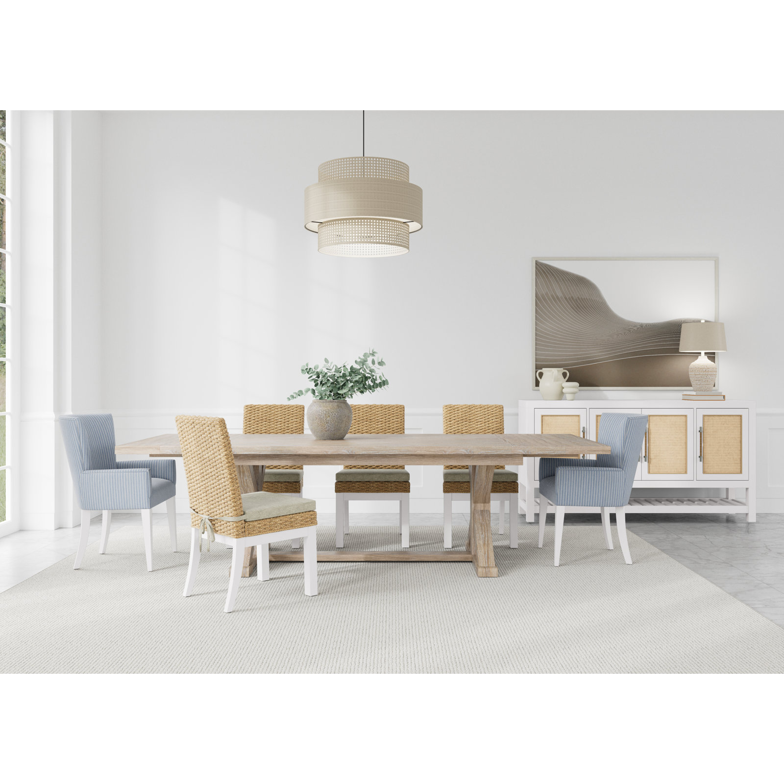 Lana Oak Dining Table Set