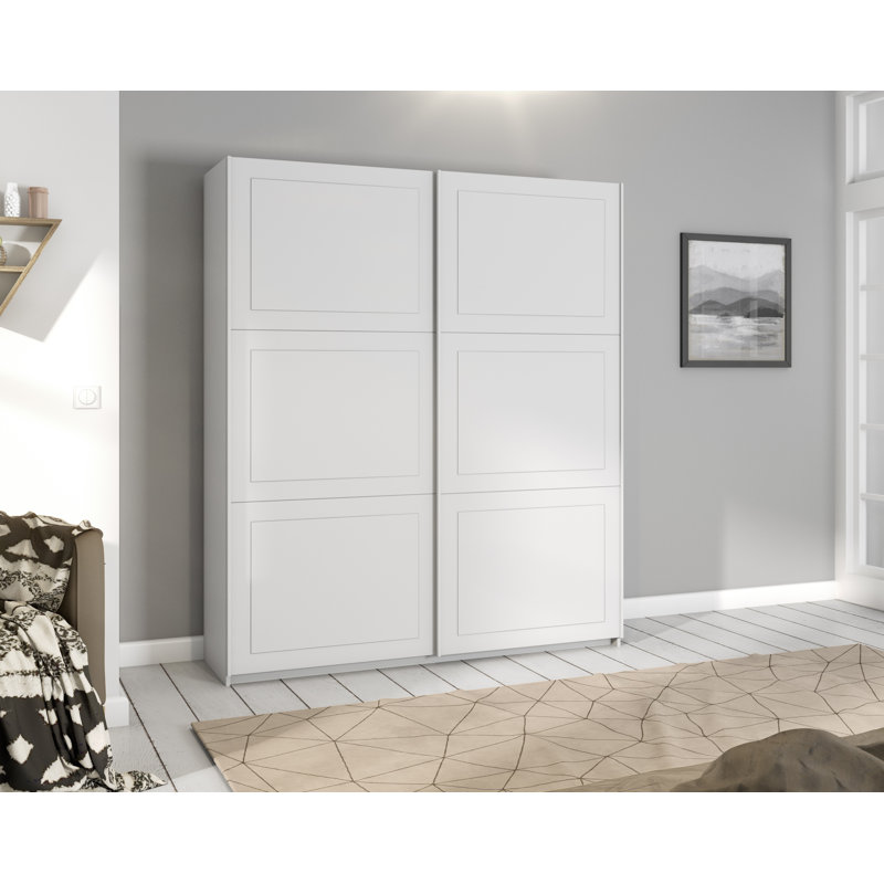 Ruja 2 Door Wardrobe, 210cm H x 175cm W x 59cm D