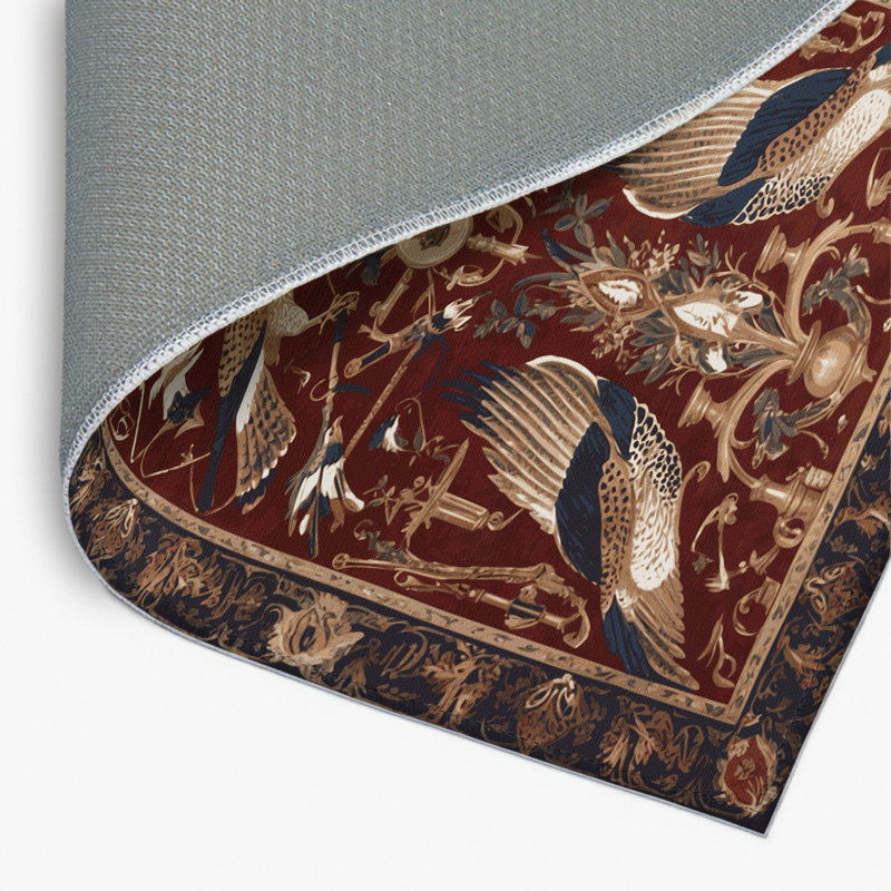 Tapis noir français intérieur et extérieur, Rectangle 4pi x 6 pi
