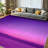 Clear Colorful Violet Lilac Purple Sky Clouds Colors High Saturation Machine Washable Indoor Area Rug-129431581