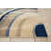 Sneha Abstract Ivory/Blue Area Rug