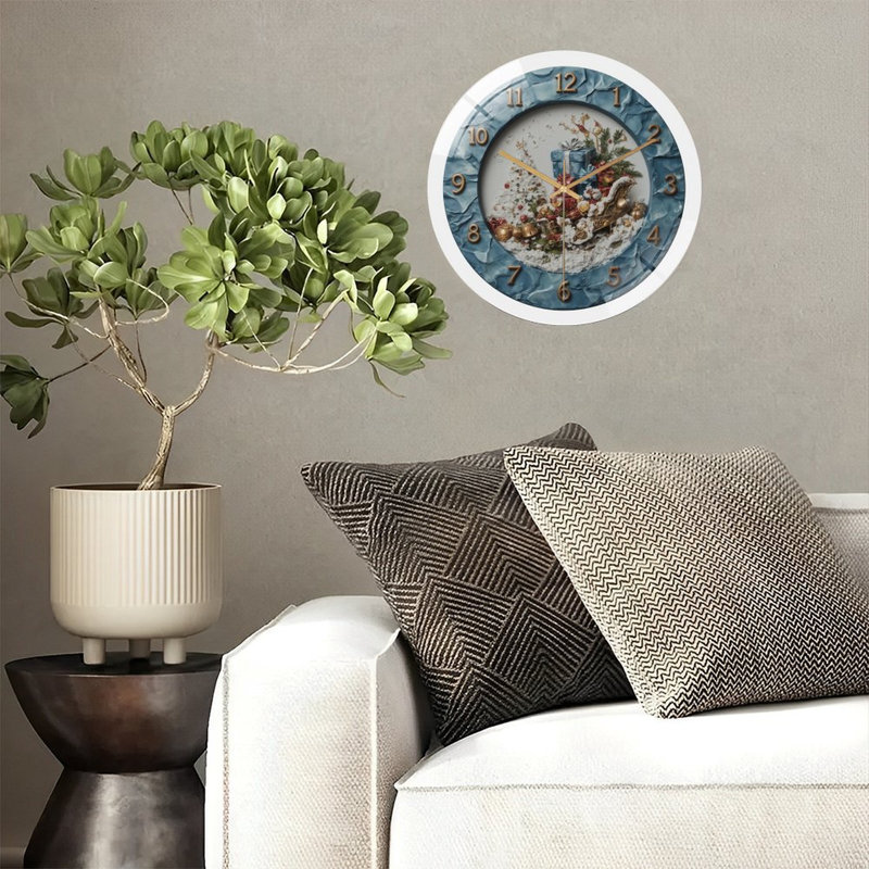 Horloge murale de Noël 12 po