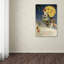 « halloween plie greendress moon », art textuel sur toile tendue-26107151