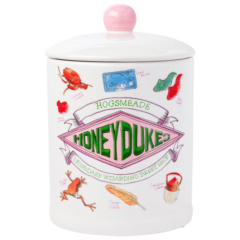 Harry Potter “Honeydukes” Large Canister Ceramic Cookie Jar, 7” X 10” X 7”