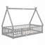 Lit de sol en forme de tente, avec garde-corps, lattes, porte-1120801176-1120801179