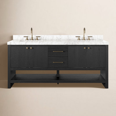 Abington Double Vanity-Carrara Marble