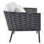 Ensemble de canapé modulaire d'extérieur en aluminium 3 pièces Modway Stance-1930173568-1930173597
