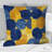 Blue Yellow Modern Circles II - Modern Throw Pillow-108514242