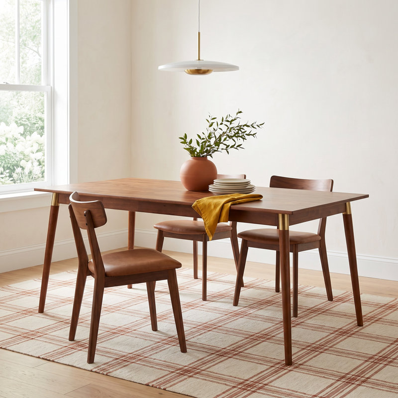 Dakota Acacia Solid Wood Top Dining Table
