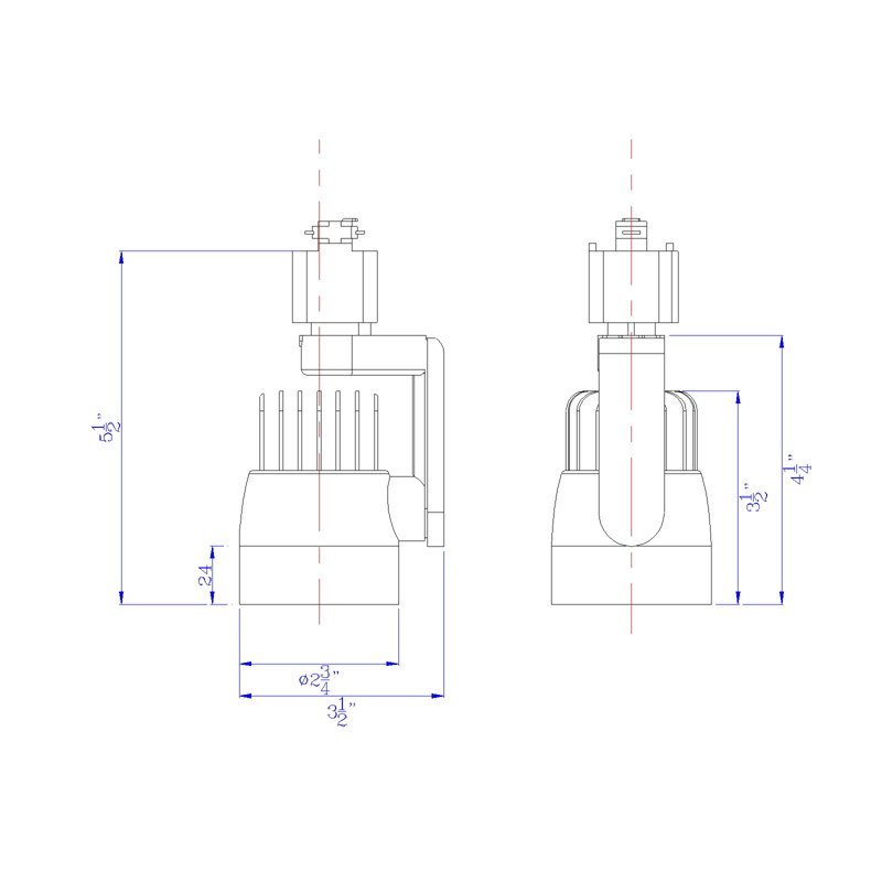 LED Adjustable Track Head, Brushed Steel