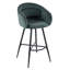 Swivel Upholstered Counter Stool with Metal Frame-2048617277