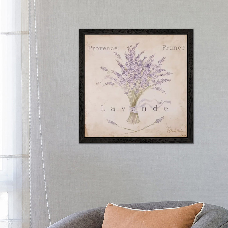 Lavende Panel by Debi Coules - Wrapped Canvas Painting, 66.04 cm H x 66.04 cm W, Black Framed