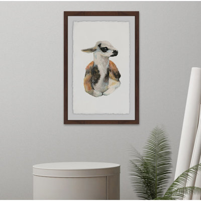 Laying Llama - Single Picture Frame Painting