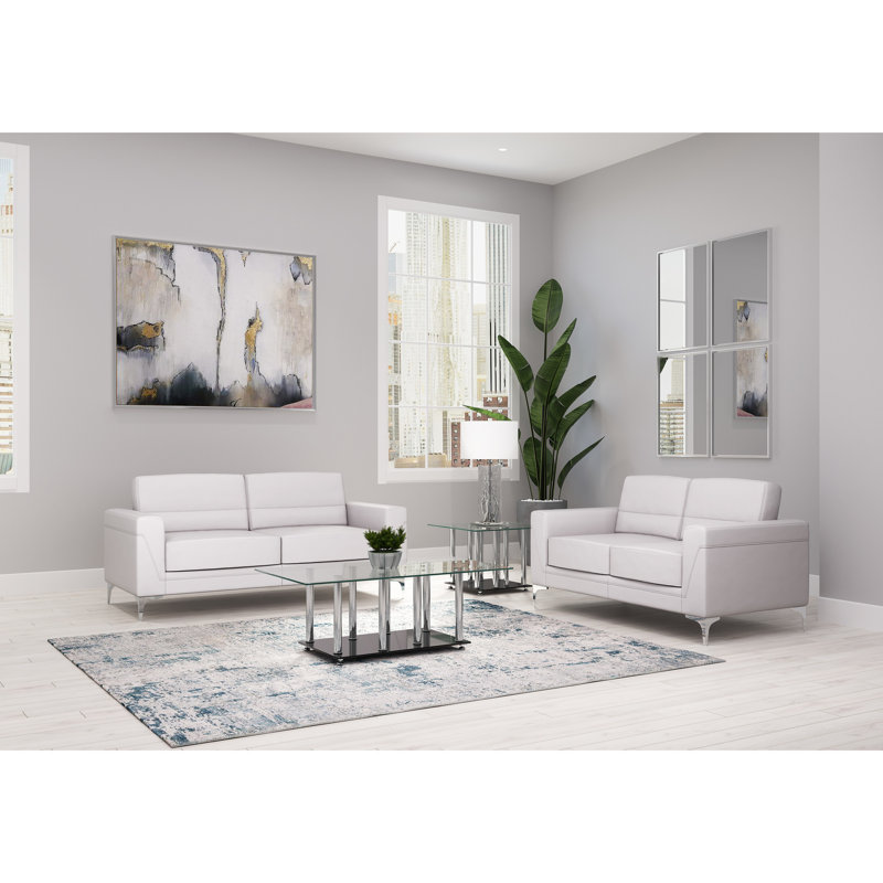 Chaise rembourrée grise avec accoudoirs de 24 po à hauteur des accoudoirs carrés et du revêtement, l 34,37 po x P 41,39 po