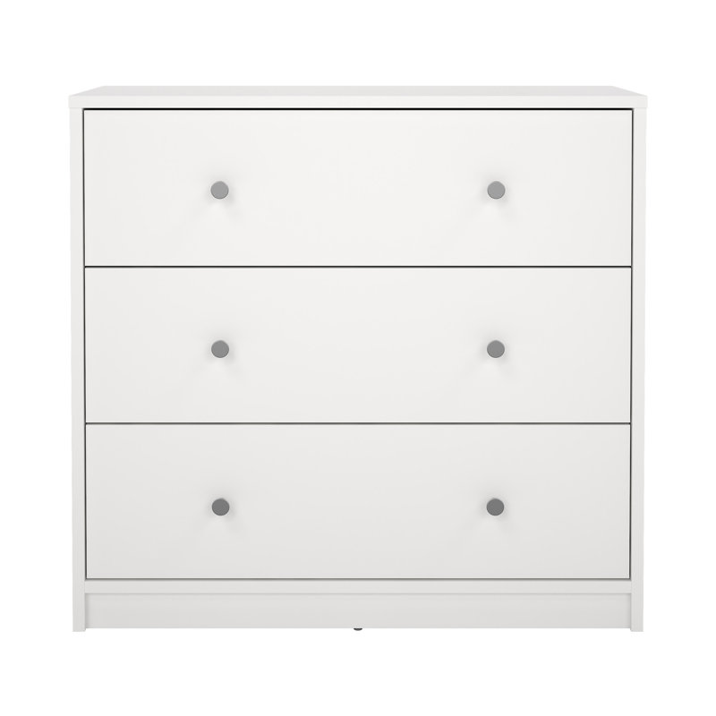 Clanton 28.50'' W 3 - Drawer Dresser, White