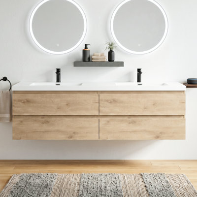 Ensemble de meuble-lavabo double 71 po Emit