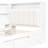 Twin Platform Bed Of Solid Wood With Upholstered Headboard, 8 Storage Shelves, 2 Drawers, Charging Station, Led And Desk, White + Beige Cushion Spaces, Built - In-1360051101