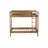 Upholstered Twin Bunk Bed With Boucle Headboard & Guardrail