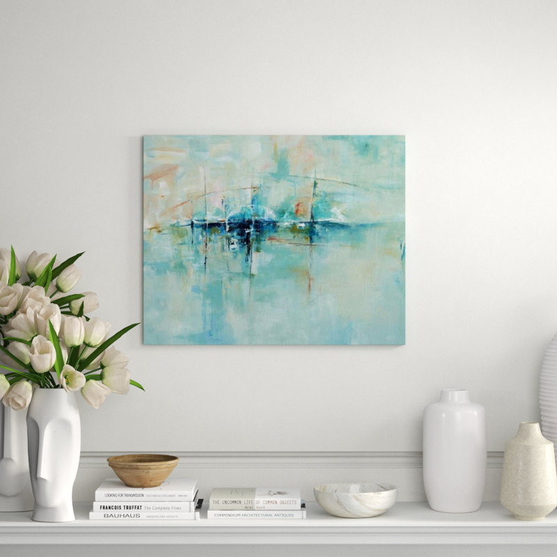 Second Night At Sea Print by Sara Brown, Image Brush Gel, 24" H x 30" W x 1.5" D
