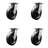 8 Inch Heavy Duty Phenolic Caster Set with Ball Bearings Set of 4 Service Caster