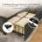 Bookcase Bed Frame, Upholstered Queen bed frame with Storage Headboard, 4 Drawers, Charging Station & RGB Lights, Rustic Grey, All-Metal, Noise Free, No Box Spring Needed-501763025-501763036