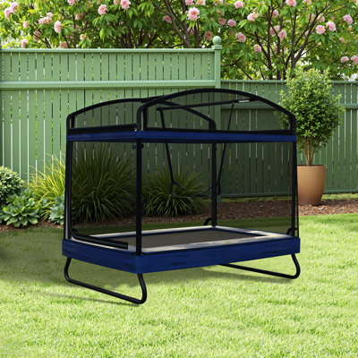 Trampoline carré d'extérieur carré 4 * 6Ft pour enfants adultes long trampoline rectangulaire