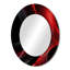 Patrisa rouge noir abstrait contemplatif V - miroir mural décoratif vagues, miroir moderne, impression d'art en métal-1552957247-1552957246
