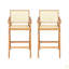 Tabouret de bar minimaliste moderne de 27 po avec siège en bois massif, structure en bois massif-24383435