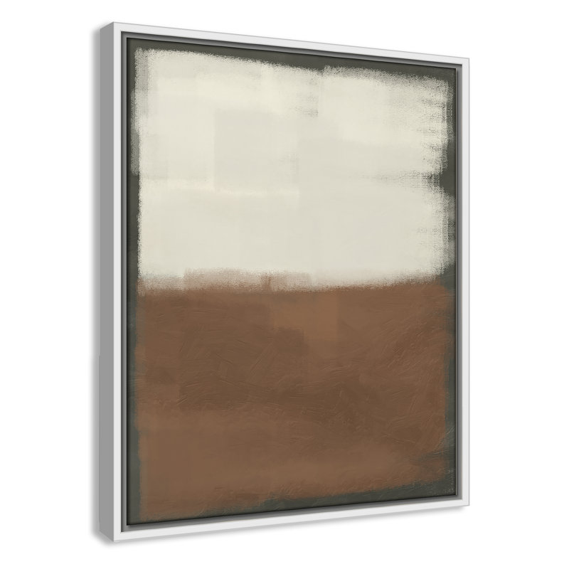 Coronado Alabaster Burst 2 - reproduction sur toile avec cadre flottant, H 21,5 po x l 17,5 po x P 2 po, Blanc / Blanc