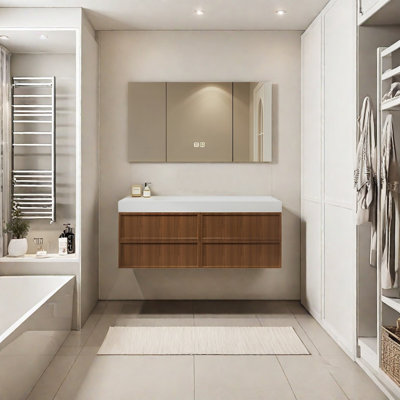 Japanese Middle ancient style bathroom cabinet