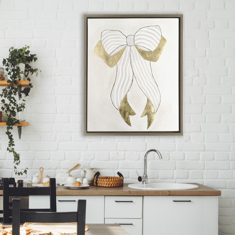 Cadre flottant neutre à ruban glamour, design par Vanna Lam, Cadre flottant orme Montalcino, H 31 po x l 25 po